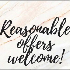 Reasonable offers‎ welcome!